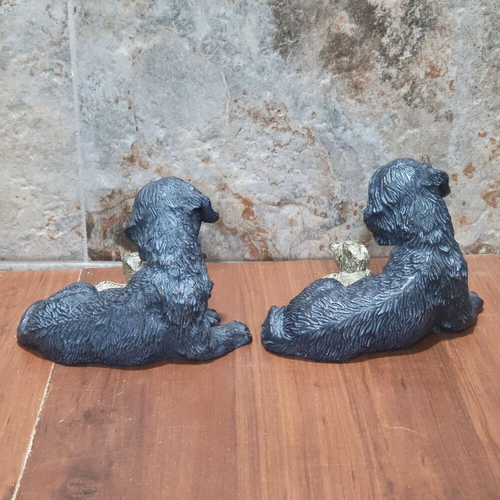 Austin Metal Cast Iron Furry Friends Dog Cat 2006 Pair of 2 - Picture 4 of 12